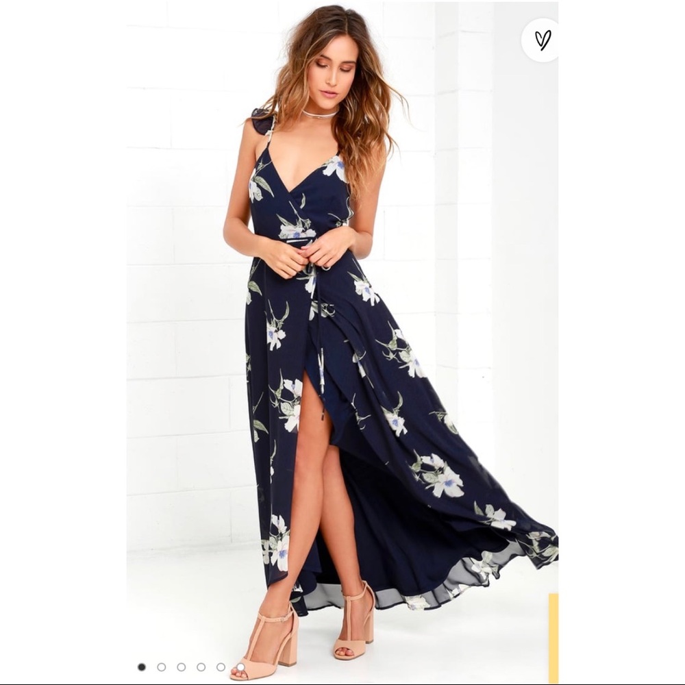 NWT Navy wrap dress